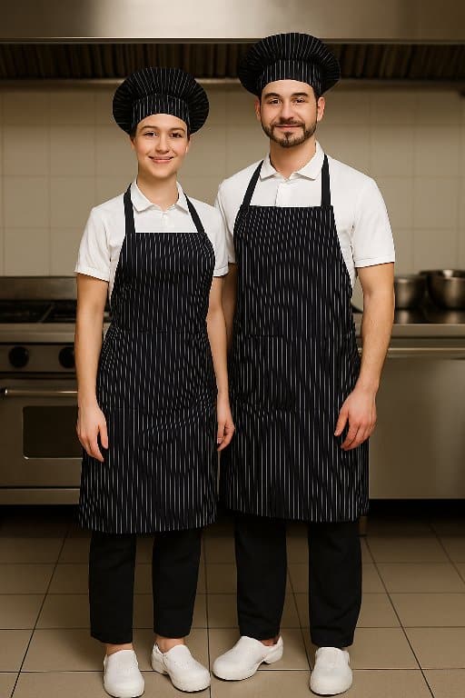 Kuvarska kecelja sa kapom